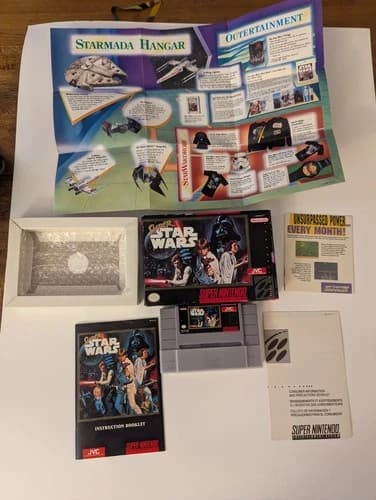 Super Star Wars - Super Nintendo - SNES - Rare JVC Variant - Complete In Box CIB