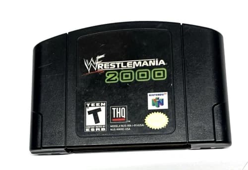 WWF WrestleMania 2000 (Nintendo 64, 1999) N64 TESTED