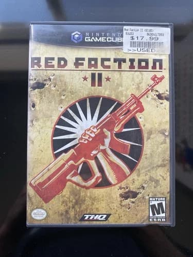 Red Faction II 2 Nintendo Gamecube Complete CIB Black Label Manual Tested Clean