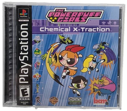 The Powerpuff Girls Chemical X-Traction PlayStation PS1 Tested CIB