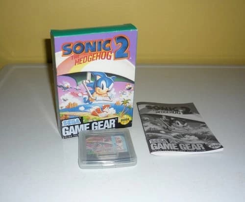 Sonic the Hedgehog 2 (Sega Game Gear, 1992) CIB Majesco Release