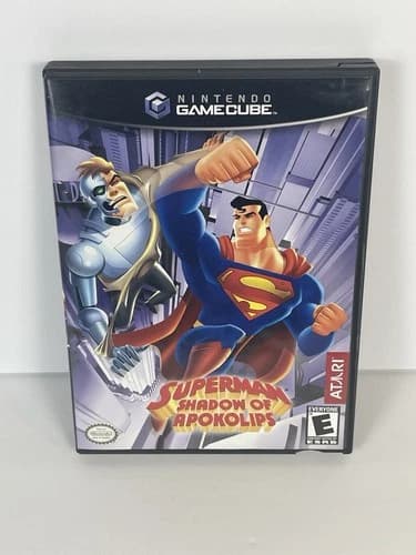 Superman Shadow Of Apokolips Nintendo Gamecube Complete in Box With Manual CIB