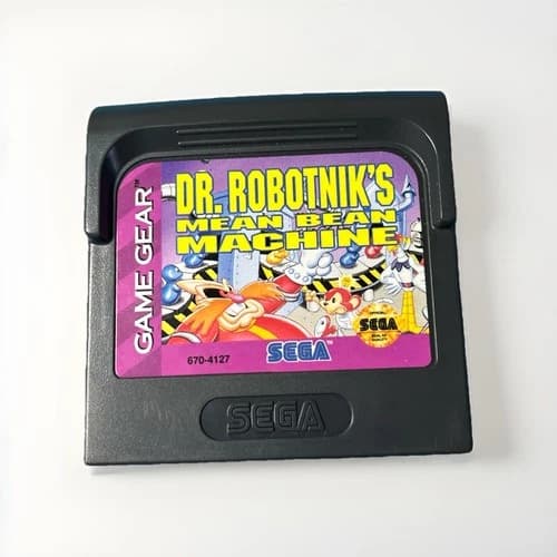 Dr. Robotnik's Mean Bean Machine for Sega Game Gear Cartridge - *Tested*