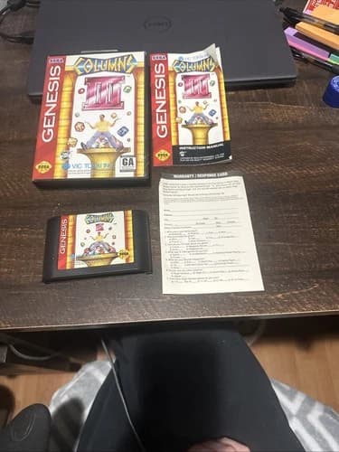 Sega Genesis Game Columns III Revenge Of Columns CIB Complete In Box