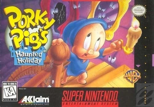 Porky Pig's Haunted Holiday - SNES Super Nintendo Game