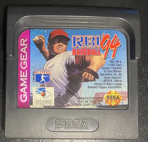R.B.I. Baseball '94 - Sega Game Gear - Time Warner Interactive - Acceptable Cond