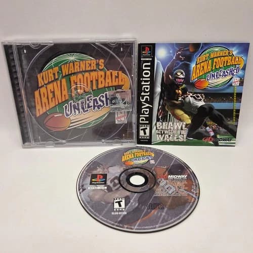 Playstation 1 PS1 Kurt Warner's Arena Football Unleashed CIB Tested Works