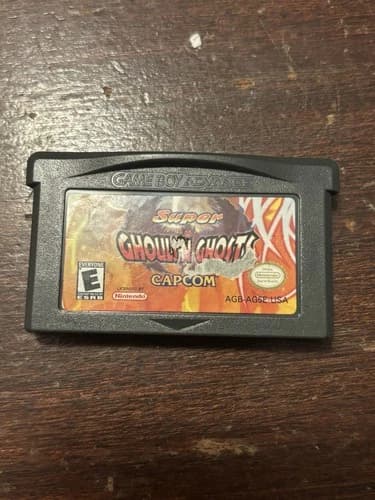Super Ghouls N Ghosts Nintendo GameBoy Advance GBA TESTED AUTHENTIC