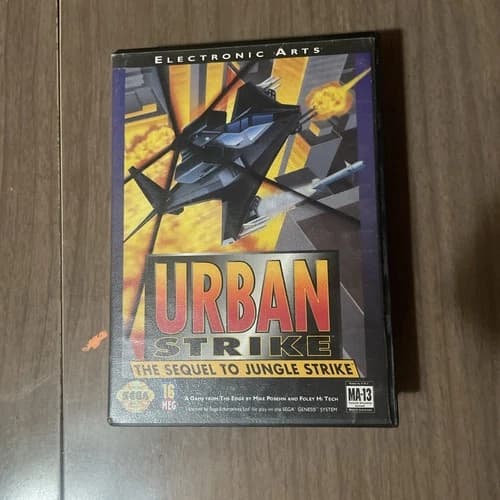 Urban Strike: The Sequel to Jungle Strike Sega Genesis 1994 Complete with Manual
