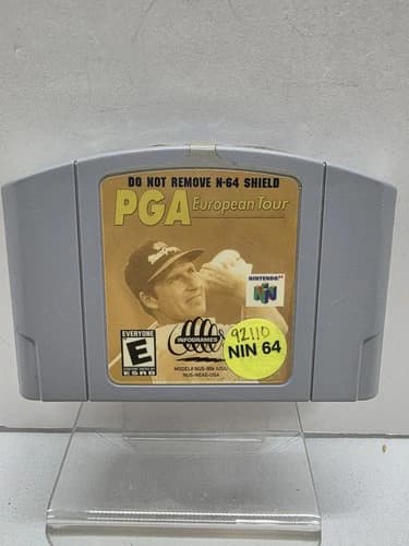 PGA European Tour Nintendo 64 N64 Cartridge Authentic - Tested*read