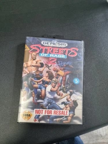 STREETS OF RAGE 2 Complete Sega Genesis "NOT FOR RESALE" TESTED Works 1992