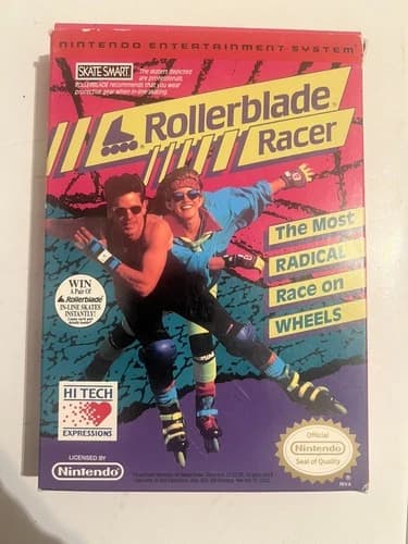 Rollerblade Racer NES Video Game CIB