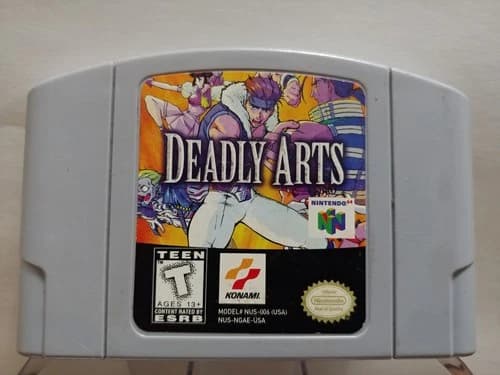 Vintage Deadly Arts Nintendo 64 N64 Game Cartridge Konami