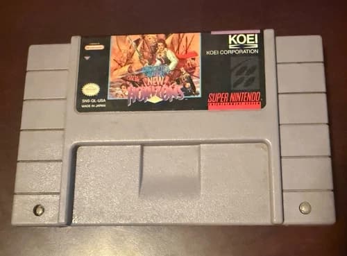 Koei New Horizons SNES Game Cartridge Only TESTED AND WORKING