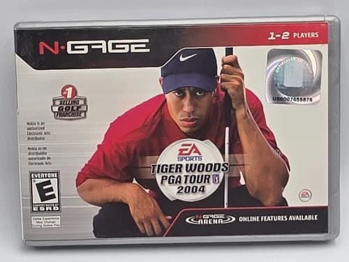 Tiger Woods PGA Tour 2004 N-Gage CIB Complete w/ Storage Case