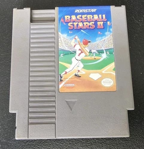 BASEBALL STARS 2 II - Nintendo NES (Authentic) Game, Tested & Working Cartridge