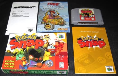 Pokémon Snap (Nintendo 64, N64, 1999) Complete in Box CIB, Authentic