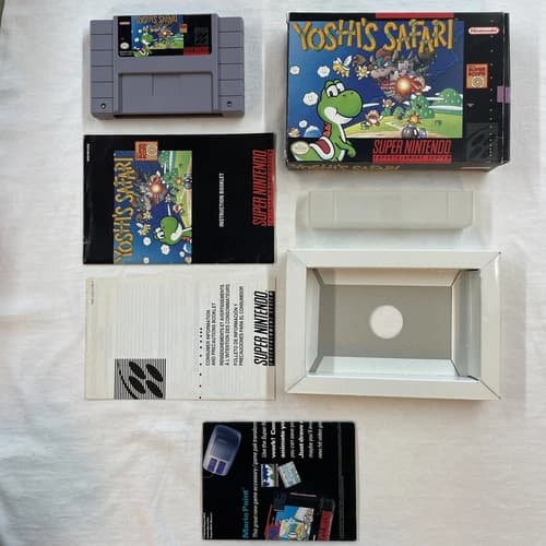 Yoshi's Safari (Super Nintendo Entertainment System, 1993) Authentic Tested CIB