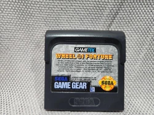 Wheel of Fortune for Sega Game Gear GG Cart Great Shape - GAME ONLY