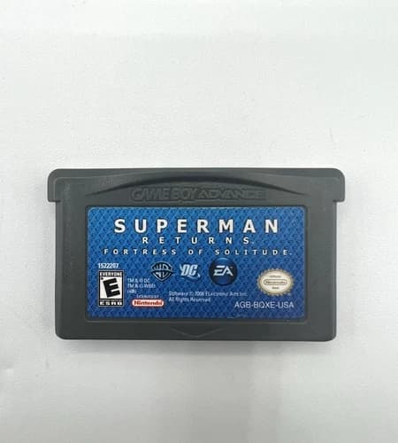 Superman Returns Fortress of Solitude GBA Nintendo Game Boy Advance Cartridge