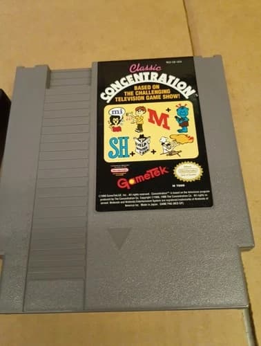 Classic Concentration - NES Nintendo Rare Game