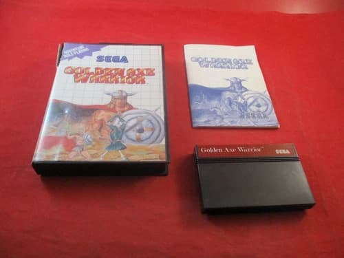 Golden Axe Warrior (Sega Master System) COMPLETE w/ Box manual game WORKS!