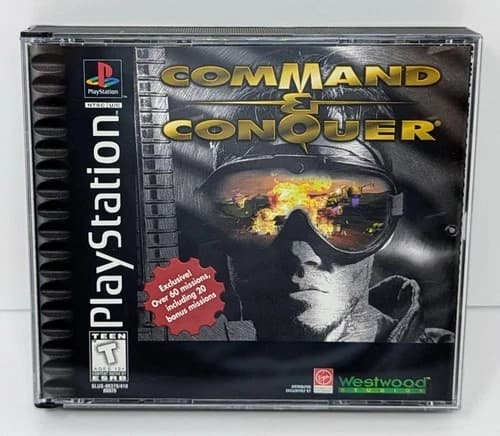 Command & Conquer (Sony PlayStation 1 PS1, 1995) Complete - Tested & Working!