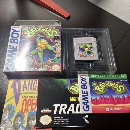 Nintendo Game Boy Battletoads Complete In Box CIB Original GB 1991