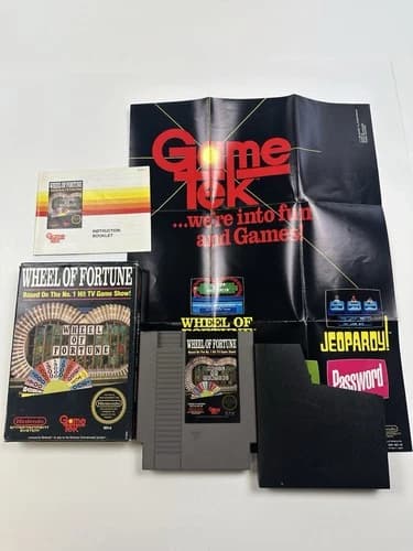 CIB NES Wheel of Fortune (Nintendo Entertainment System, 1988)