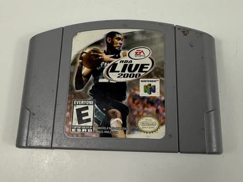 NBA Live 2000 (N64) - Tested & Working! Nintendo 64 Vintage 00s Basketball