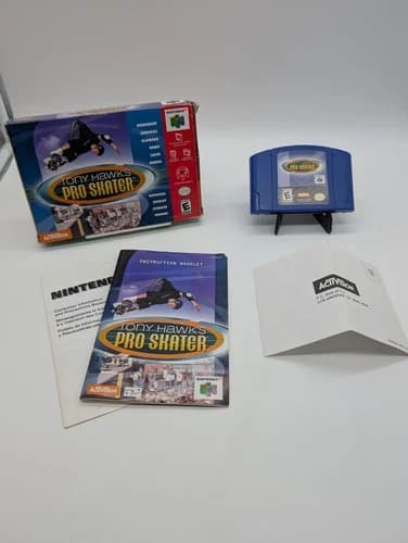 Tony Hawk's Pro Skater (N64, 1999) Complete With Registration