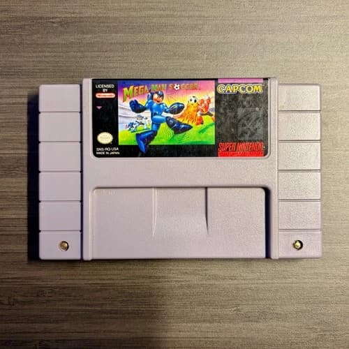 Mega Man Soccer (Super Nintendo SNES) Tested - Authentic