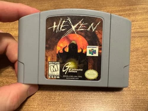 Hexen (Nintendo 64) N64 authentic video game cart