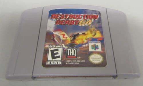 Destruction Derby 64 (Nintendo 64, N64, 1999) Authentic cartridge - Tested Works