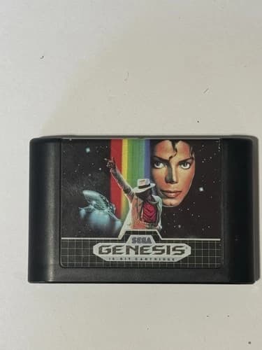 Michael Jackson Moonwalker Sega Genesis Authentic Tested Working Cartridge