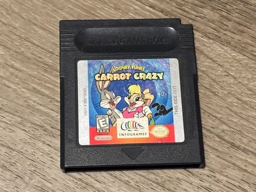 Looney Tunes Carrot Crazy Nintendo Game Boy Color Cleaned & Tested Authentic