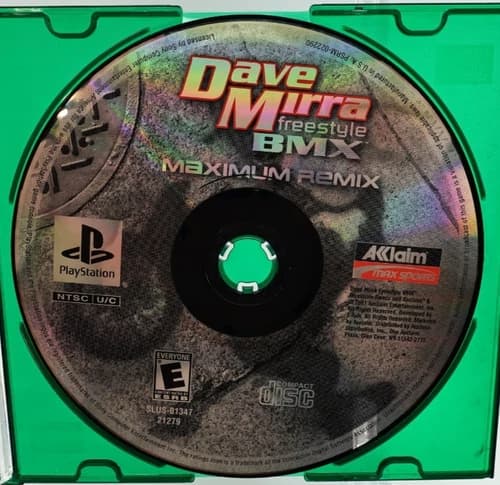 Dave Mirra Freestyle BMX Maximum Remix Playstation 1 PS1 Tested