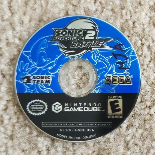 Sonic Adventure 2 Battle Nintendo Gamecube Disc Only - Tested & Working