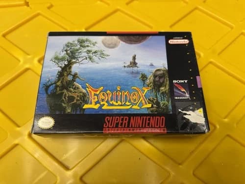Equinox (Super Nintendo SNES 1992) Authentic CIB Game Cartridge