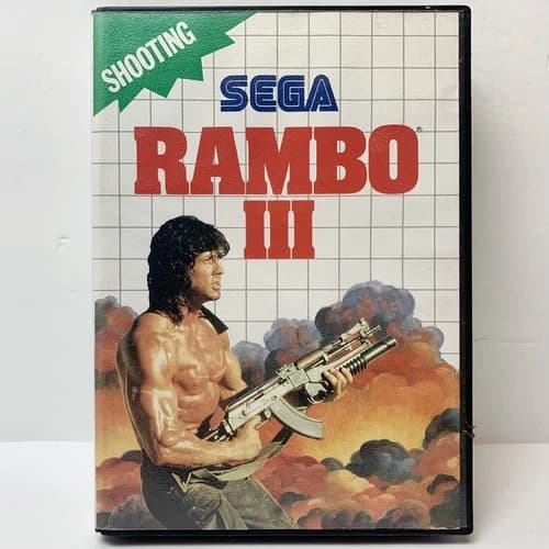 RAMBO III (Sega Master System) CIB Tested COMPLETE W/ Manual