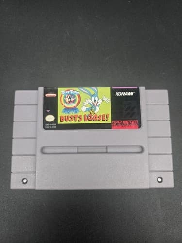 Tiny Toon Adventures Buster Busts Loose! Nintendo SNES Cartridge Only, Tested