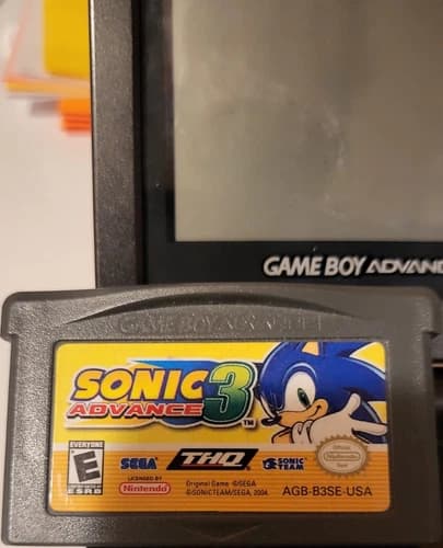 THQ Sonic Advance 3 Nintendo Game Boy Advance GBA, Sonic, E, NTSC-U/C