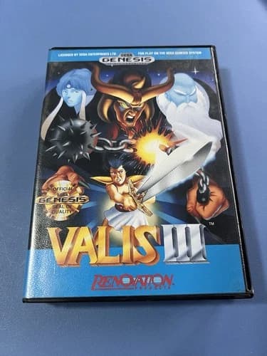 Valis III (Sega Genesis, 1991) Complete With Manual