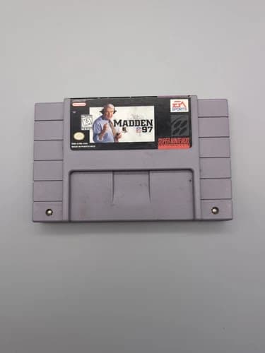 Madden NFL 97 SNES Super Nintendo - Tested & Working Football