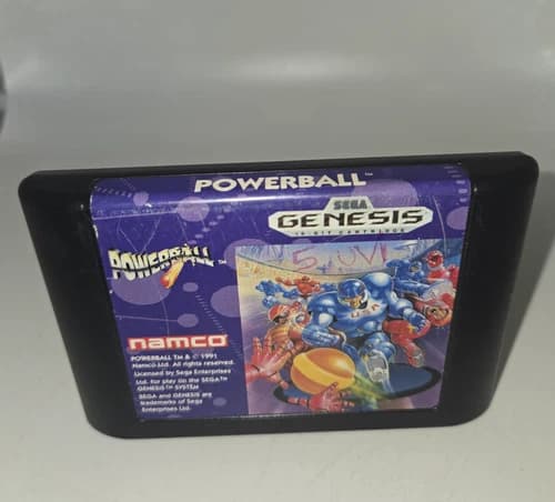 Powerball (Sega Genesis 1991) Authentic - Cart Only - Tested & Working
