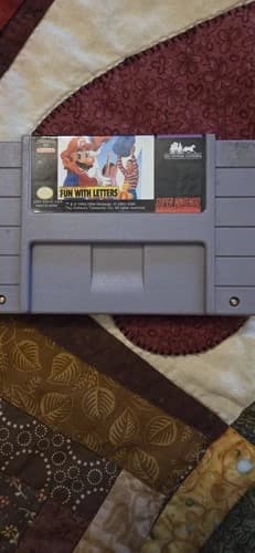 Mario's Early Years: Fun With Numbers SNES! Cleaned, Tested, Working!