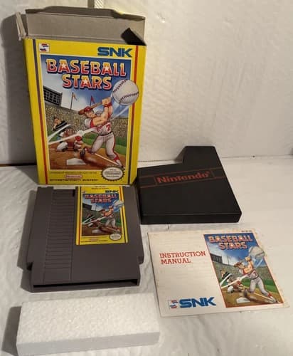 Baseball Stars NES Nintendo Complete CIB! Authentic! GREAT Condition! RARE!
