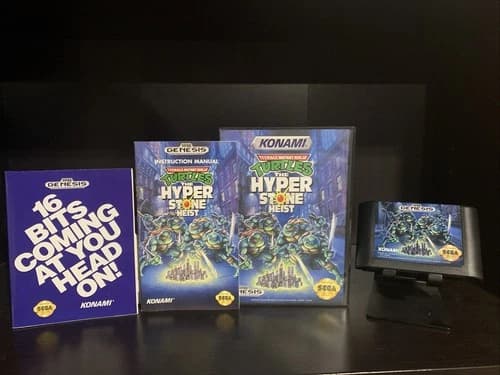 Teenage Mutant Ninja Turtles: The Hyperstone Heist (Genesis, 1992) CIB!