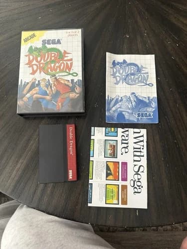 Sega Master System Game Double Dragon CIB Complete In Box