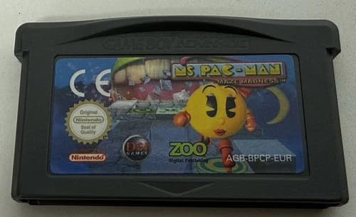 GameBoy Advance GBA - ms pac man maze madness - cart